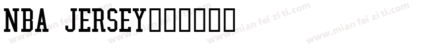 NBA Jersey字体转换